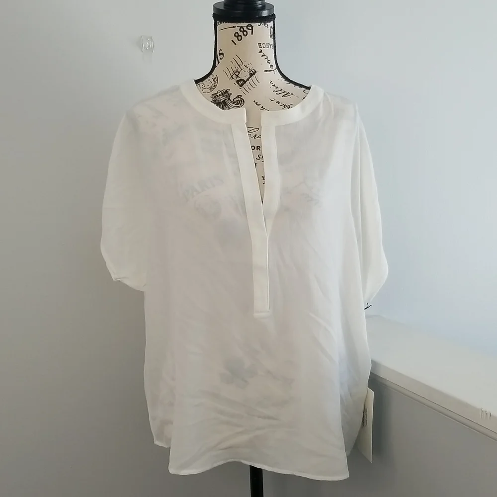 Bishop + Young white blouse size medium